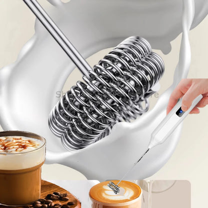 Portable Electric Milk Frother & Egg Beater - Perfect for Coffee Lovers!