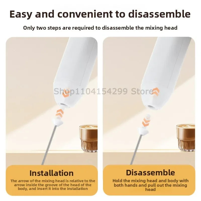 Portable Electric Milk Frother & Egg Beater - Perfect for Coffee Lovers!