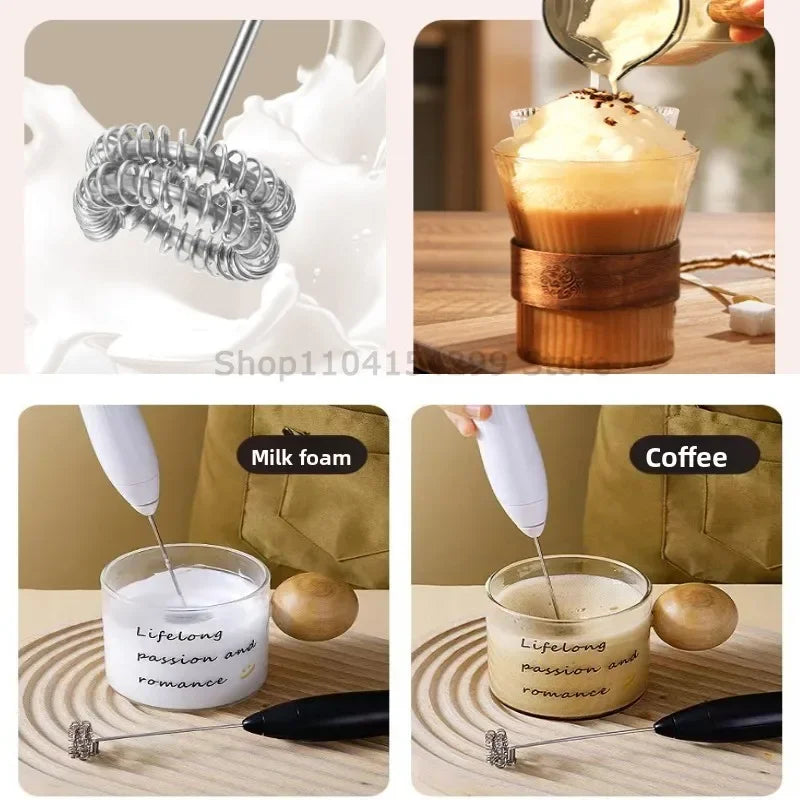 Portable Electric Milk Frother & Egg Beater - Perfect for Coffee Lovers!